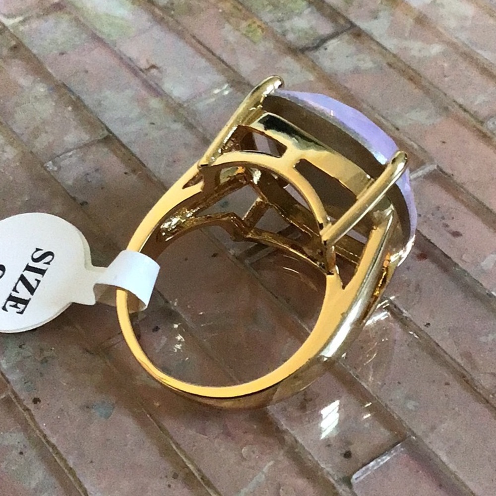 Gorgeous pink glass ring - Picture 4 of 4